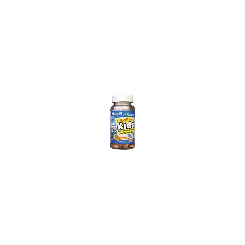 HEALTHY KIDS COD LIVER OIL WITH VITAMIN D CHEWABLE TABLETS (orange flavor)