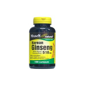 KOREAN GINSENG 518MG CAPSULES