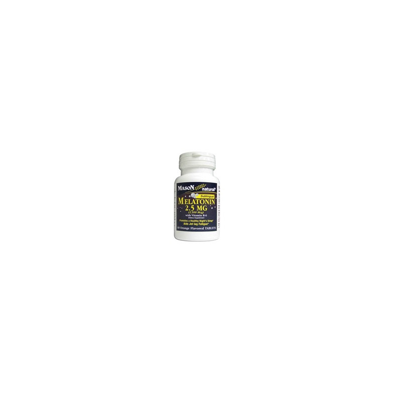 MELATONIN 2.5MG "DISSOLVES UNDER TONGUE" TABLETS (orange flavor) 