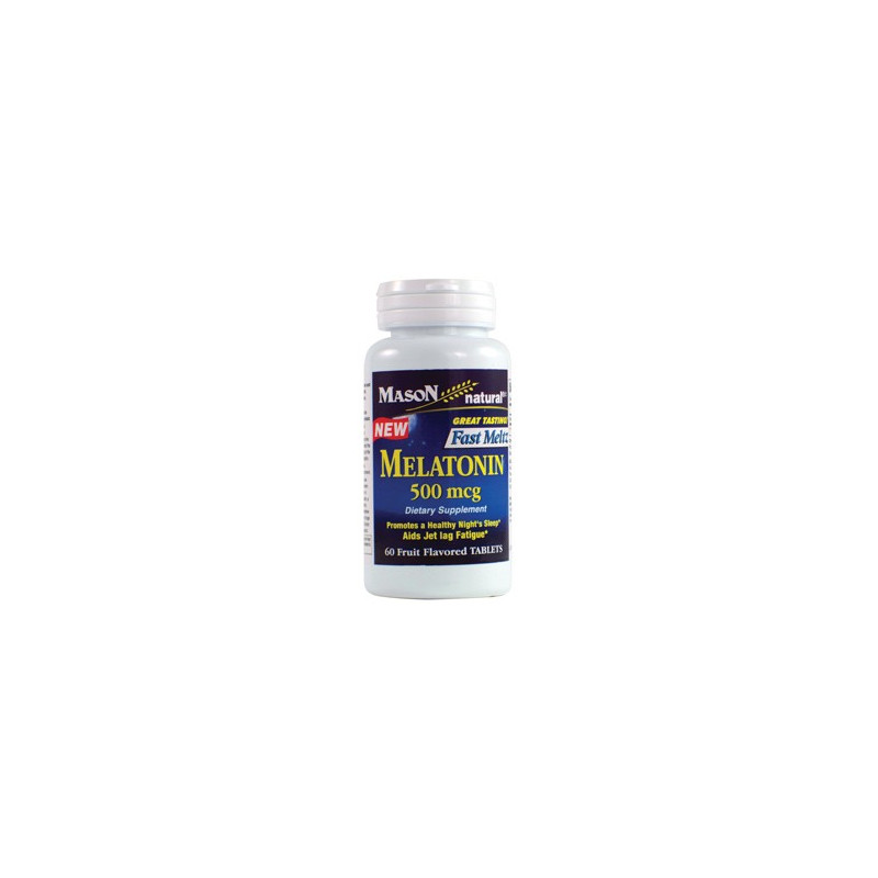 MELATONIN 500MCG FAST MELTZ FRUIT FLAVORED TABLETS