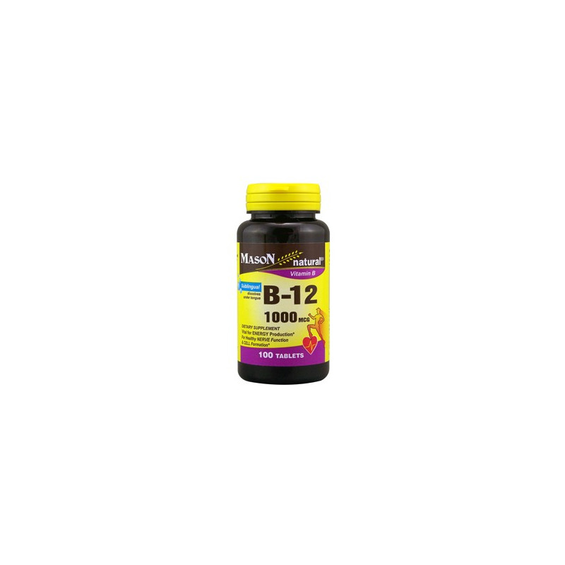B 12 1000MCG "DISSOLVES UNDER TONGUE" TABLETS