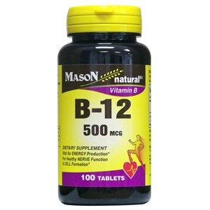 B 12 500MCG TABLETS