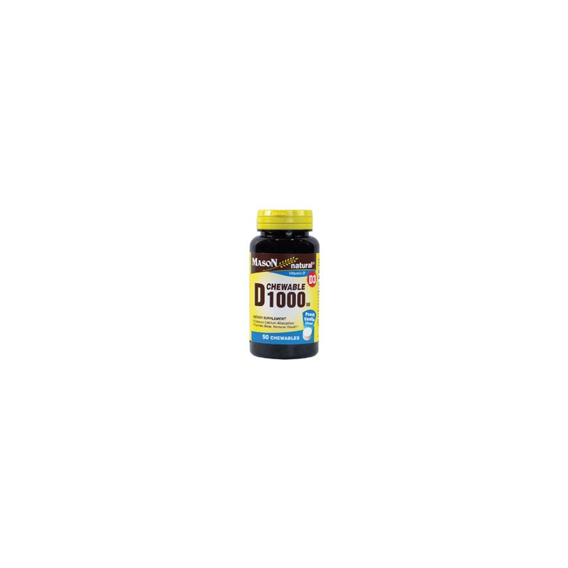 D 1000IU CHEWABLE (peach-vanilla flavor)