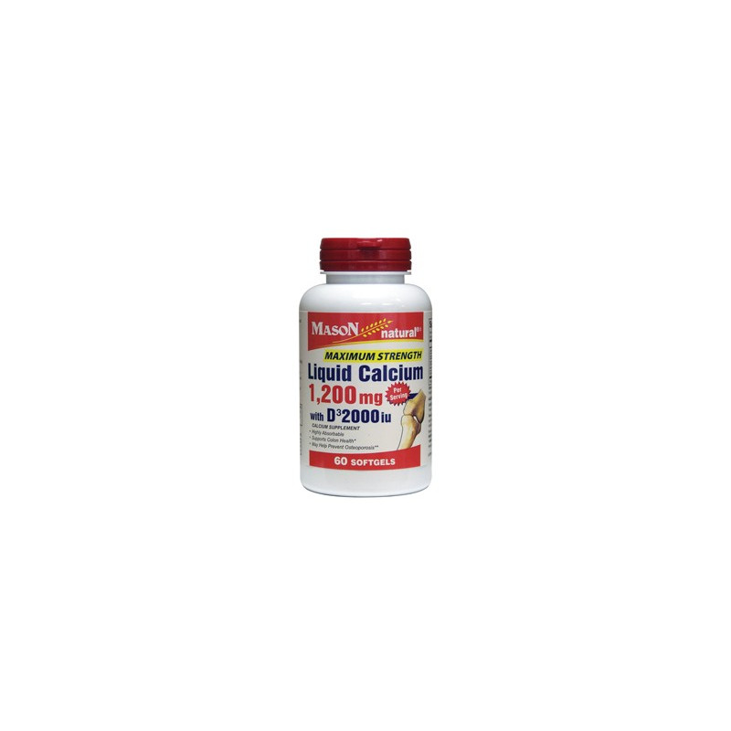 LIQUID CALCIUM 1200MG WITH D3 2000IU MAXIMUM STRENGTH SOFTGELS