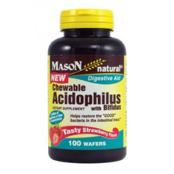 ACIDOPHILUS CHEWABLE WAFFERS (vanilla-banana flavor)