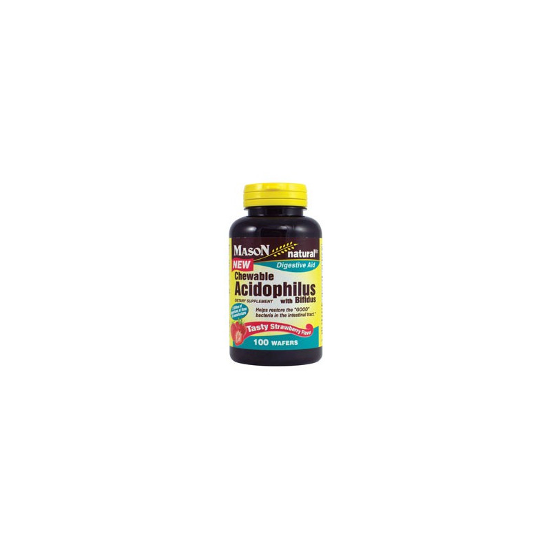 ACIDOPHILUS WITH BIFIDUS CHEWABLE WAFFERS (strawberry flavor)