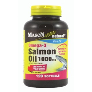 SALMON OIL 1000MG OMEGA-3 SOFTGELS