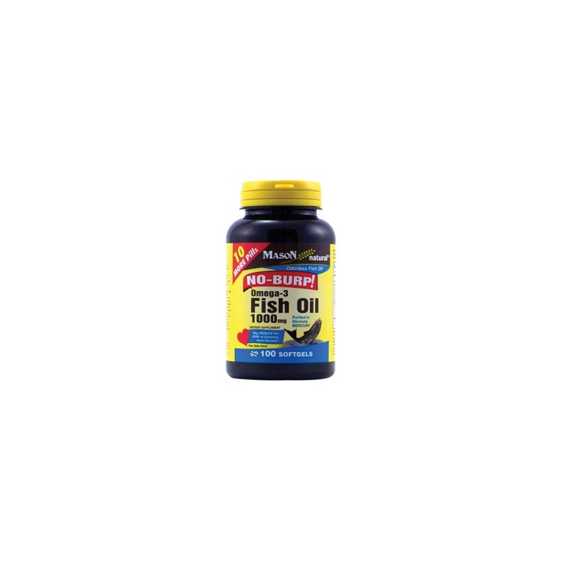 FISH OIL 1000MG OMEGA-3 NO BURP SOFTGELS